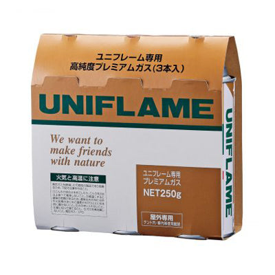 UNIFLAME(ユニフレーム)プレミアムガス(3本) No.650042