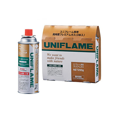UNIFLAME(ユニフレーム)プレミアムガス(3本) No.650042