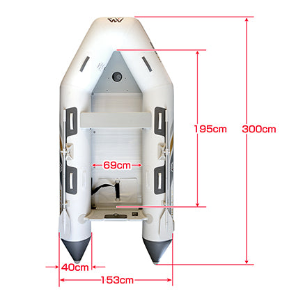 AQA MARINA(アクアマリーナ)ゴムボート デラックス300 ウッドフロア BT-06300WD