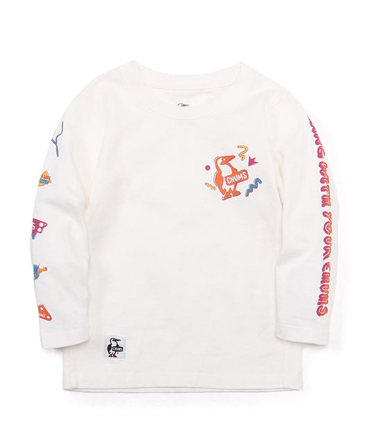 CHUMS(チャムス)Kid's Disco Time Brushed L/S T-Shirt(キッズディスコタイムブラッシュドロングスリーブTシャツ)CH20-11341