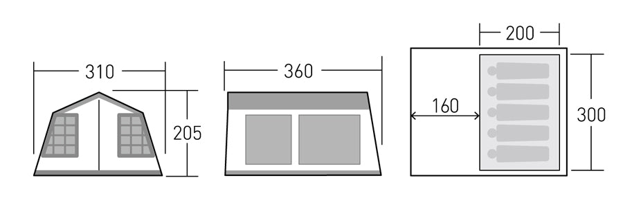 Ogawa(オガワ)オーナーロッジ タイプ78R 2755000000 5人用 ロッジ型テント