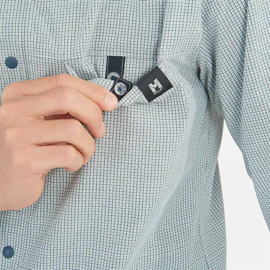 MILLET(ミレー)【メンズ】インセクト バリヤー チェックシャツ ロングスリーブ MIV03194