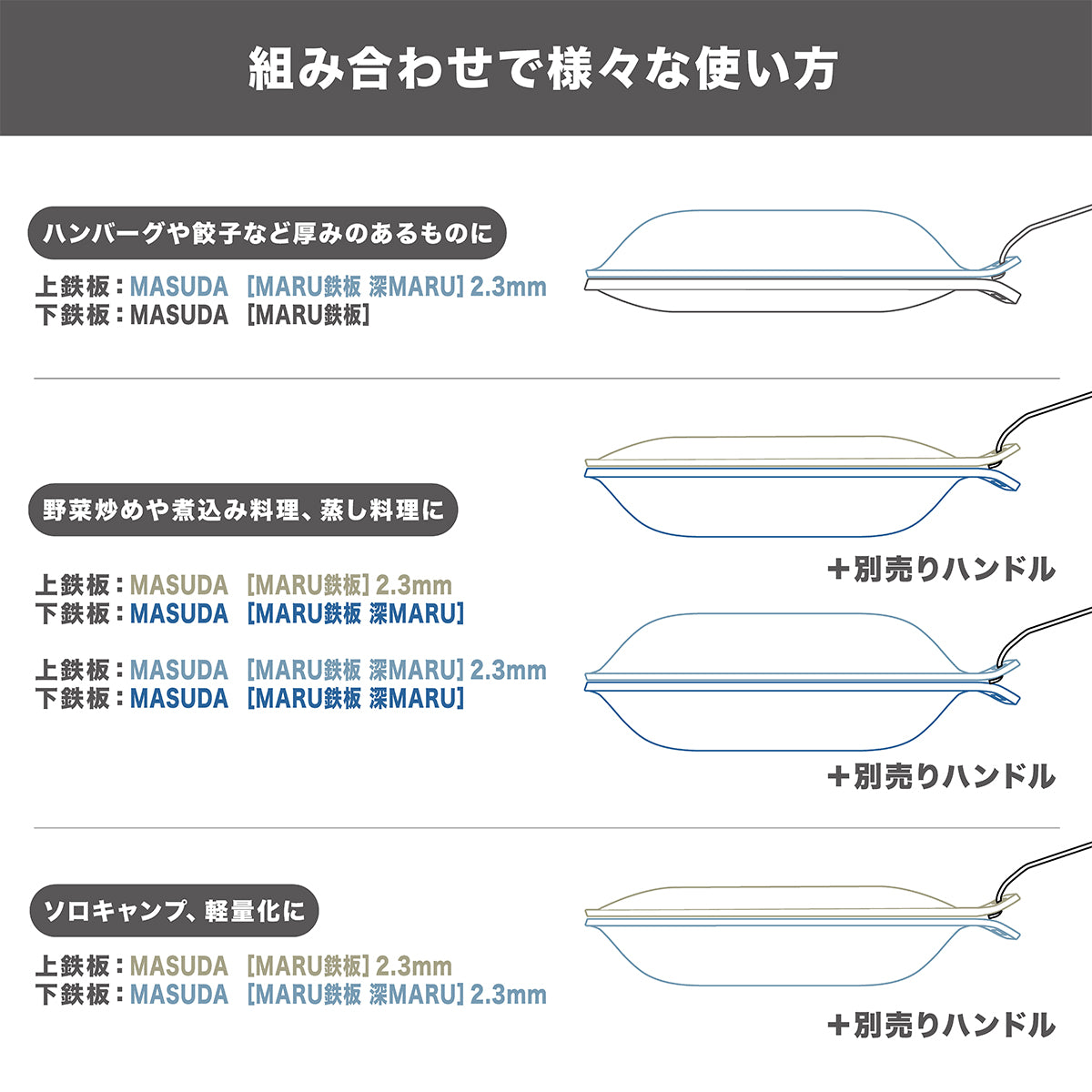 SWENオリジナル　MASUDA（マスダ）MARU鉄板　MARU-01