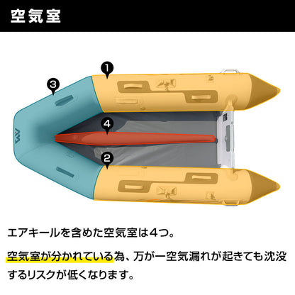 AQUA MARINA(アクアマリーナ）ゴムボート　デラックス277 ウッドフロア　BT-88850WD