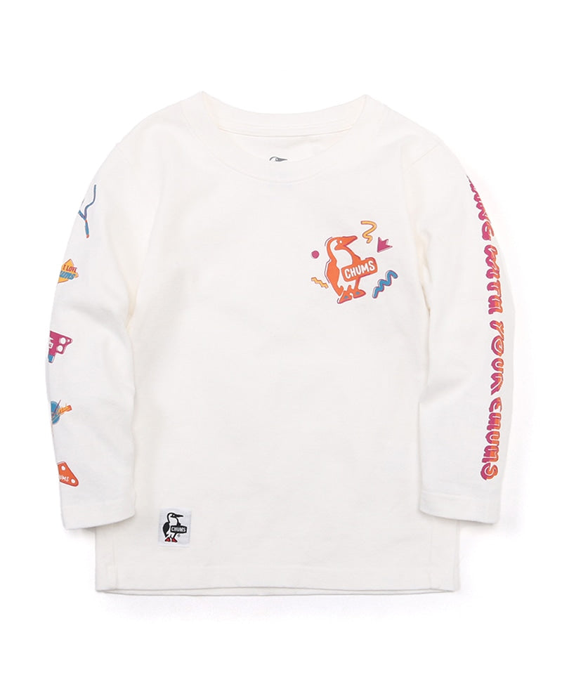 CHUMS（チャムス）Kid's Disco Time Brushed L/S T-Shirt（キッズディスコタイムブラッシュドロングスリーブTシャツ）CH20-11341