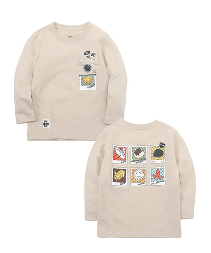CHUMS（チャムス）Kid's Instant Camera Pocket Brushed L/S T-Shirt（キッズインスタントカメラポケットブラッシュドロングスリーブTシャツ）CH21-1342